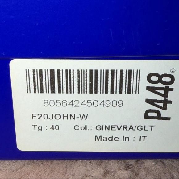 P448 Women's Glitter Sneakers - Silver and White Size 40/9 - Picture 10 of 10